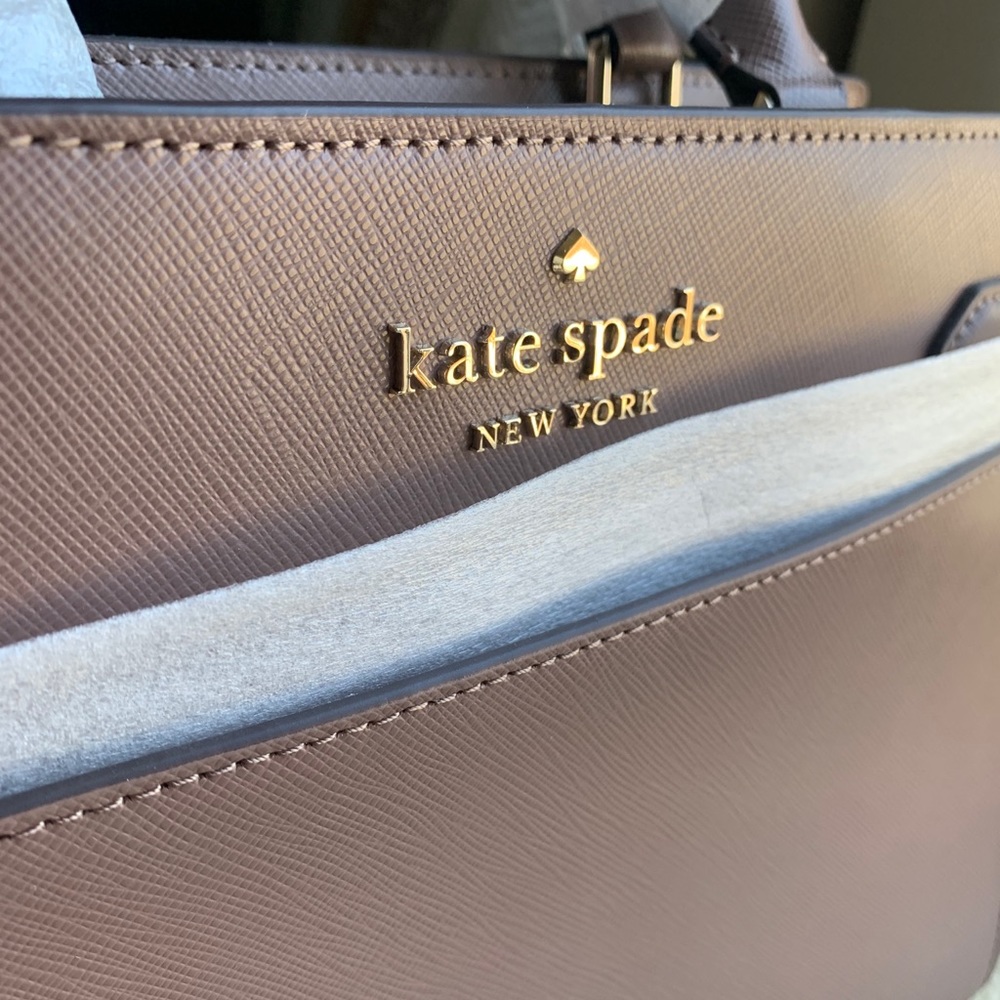 NWT Kate Spade satchel, light purple/grey